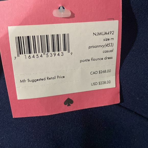 Kate Spade Ponte Cap-sleeve Flounce Dress - Picture 8 of 8